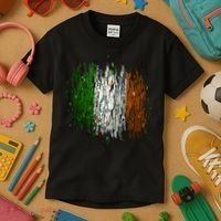 Cool Torn Irish Ireland Flag St. Patrick's Day Kids T-Shirt thumb 3