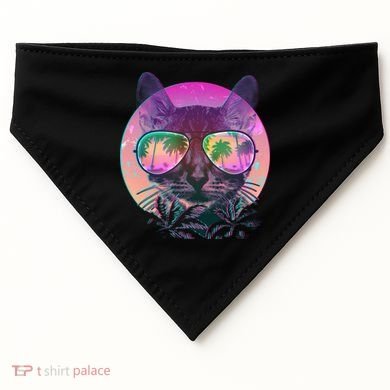 Cool Tropical Shade Cat USA-Made Doggie Bandana