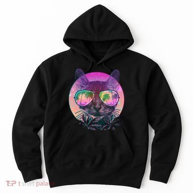 Cool Tropical Shade Cat Hoodie
