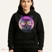 Cool Tropical Shade Cat Hoodie thumb 5
