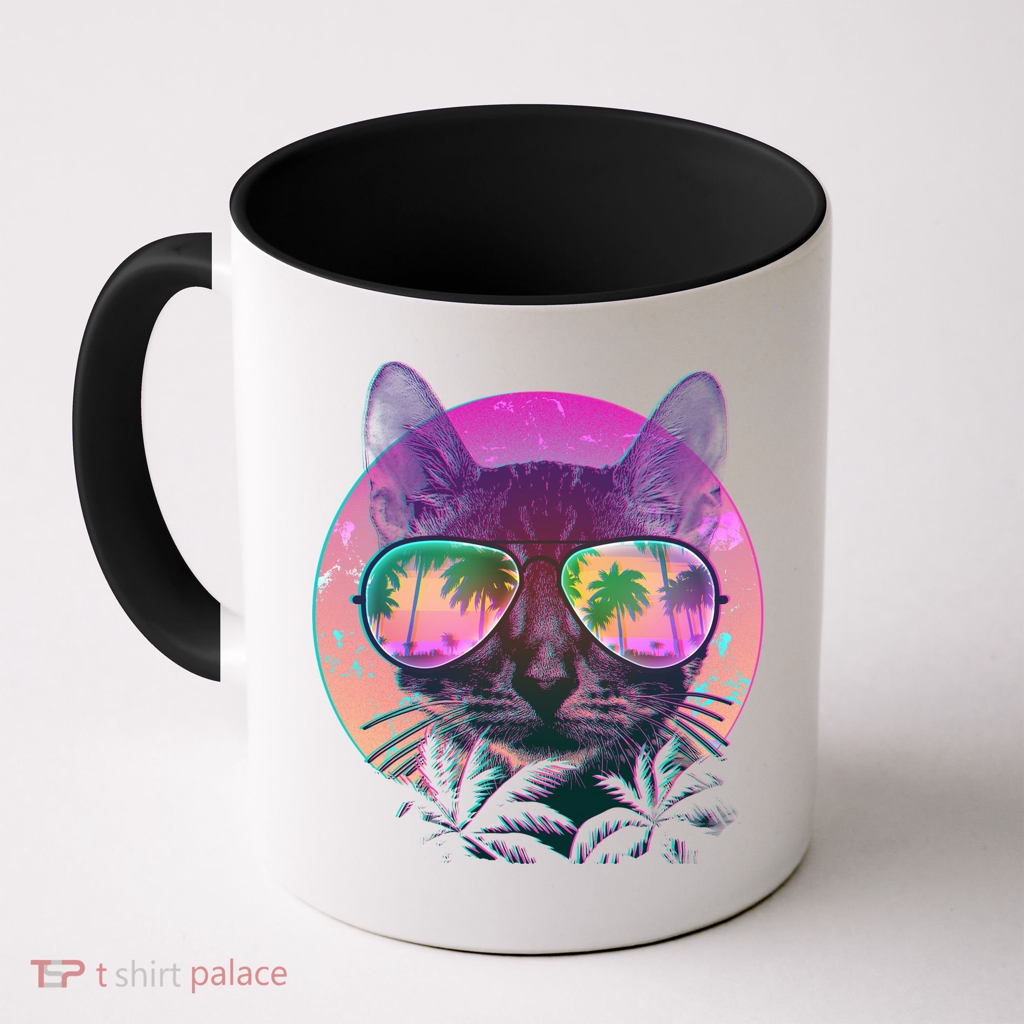 Cool Tropical Shade Cat Coffee Mug