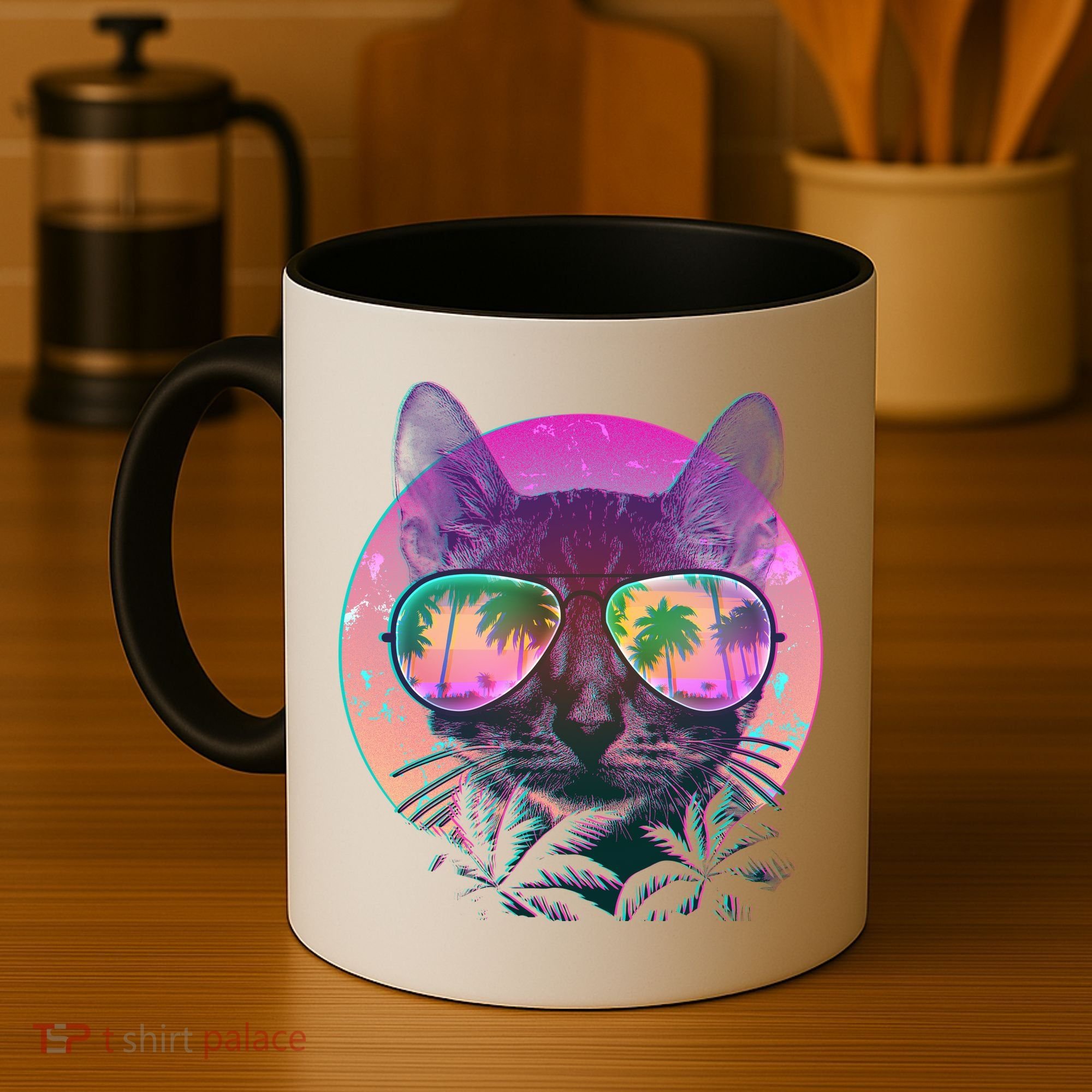 Cool Tropical Shade Cat Coffee Mug