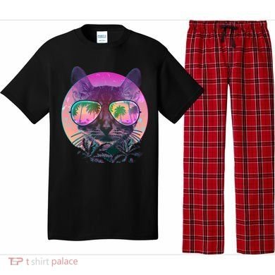 Cool Tropical Shade Cat Pajama Set