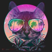 Cool Tropical Shade Cat Tumbler thumb 3