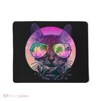 Cool Tropical Shade Cat Mousepad thumb 0
