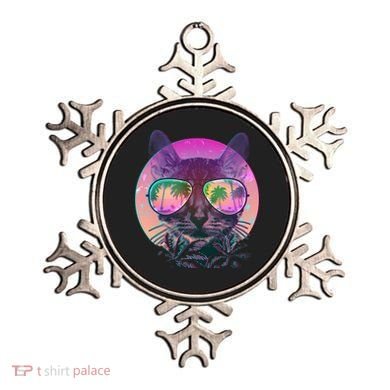 Cool Tropical Shade Cat Ornament