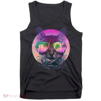 Cool Tropical Shade Cat Tank Top