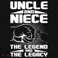Cool Uncle And Niece The Legend And The Legacy Ladies PosiCharge Tri-Blend Wicking Tank thumb 2