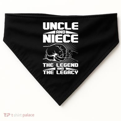 Cool Uncle And Niece The Legend And The Legacy USA-Made Doggie Bandana