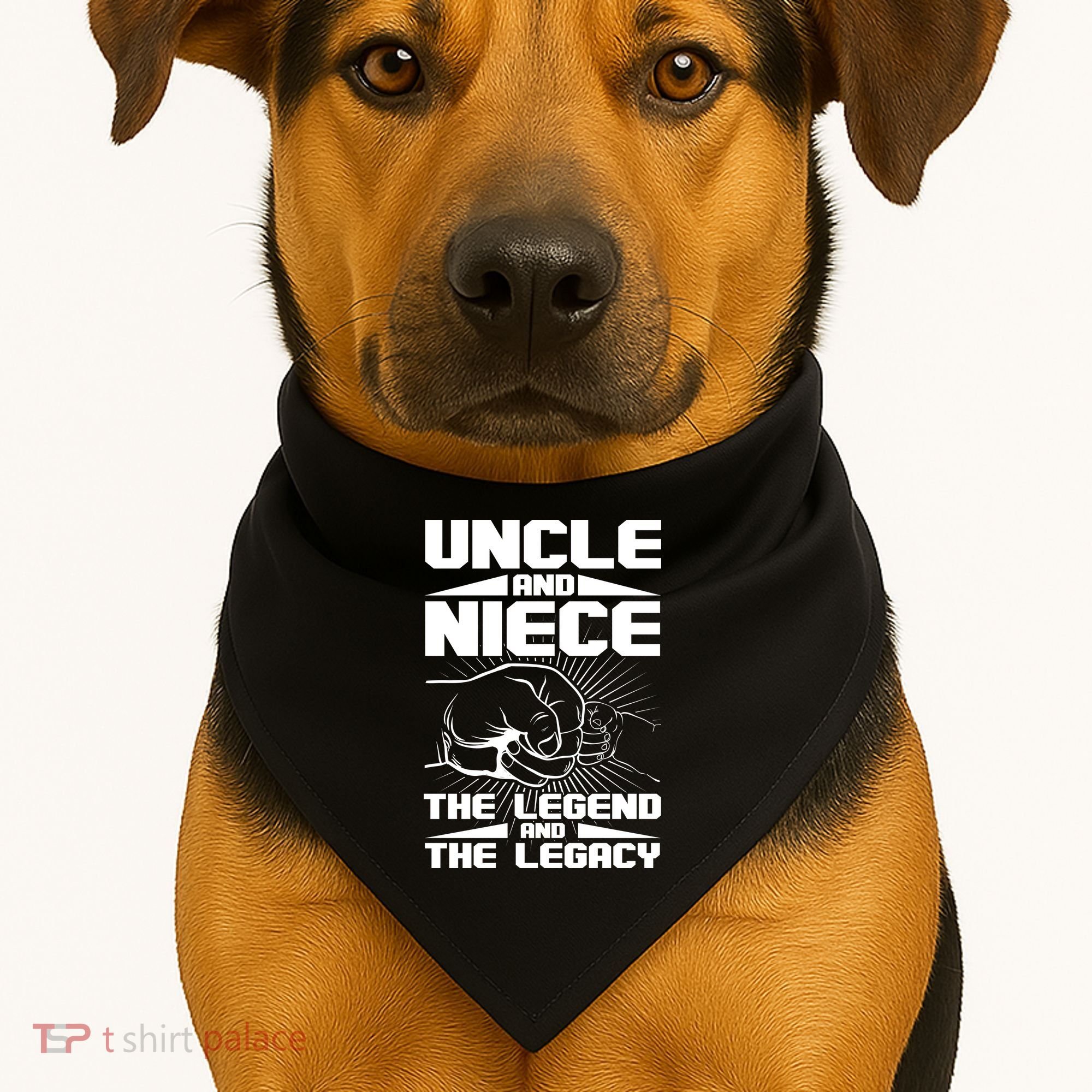 Cool Uncle And Niece The Legend And The Legacy USA-Made Doggie Bandana