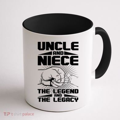 Cool Uncle And Niece The Legend And The Legacy Coffee Mug back