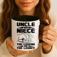 Cool Uncle And Niece The Legend And The Legacy Coffee Mug thumb 3