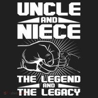Cool Uncle And Niece The Legend And The Legacy Beanie thumb 2