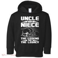 Cool Uncle And Niece The Legend And The Legacy Toddler Hoodie thumb 0