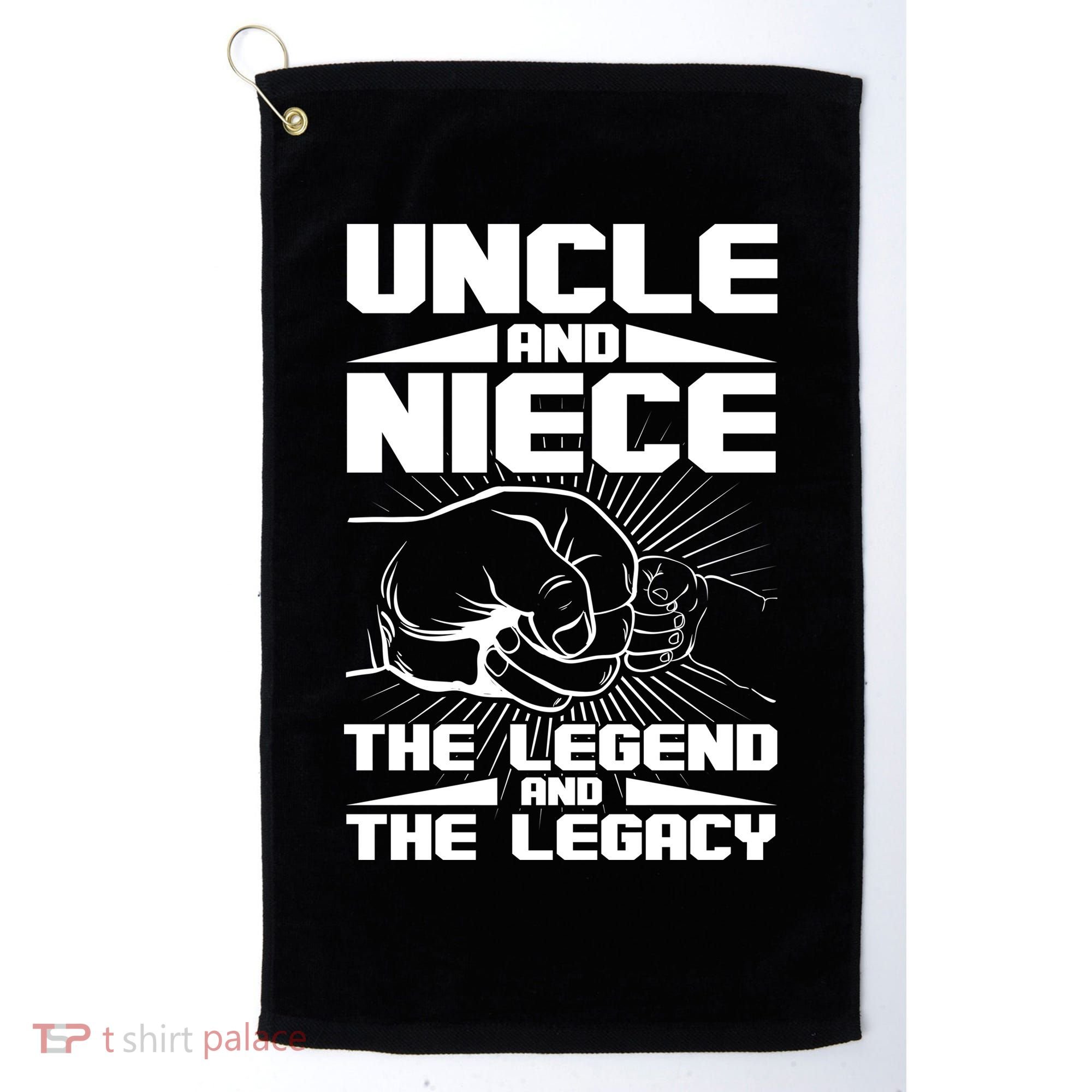 Cool Uncle And Niece The Legend And The Legacy Golf Towel