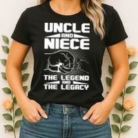 Cool Uncle And Niece The Legend And The Legacy Women's T-Shirt thumb 2