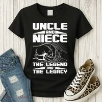 Cool Uncle And Niece The Legend And The Legacy Women's T-Shirt thumb 3
