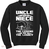Cool Uncle And Niece The Legend And The Legacy Kids Sweatshirt thumb 0