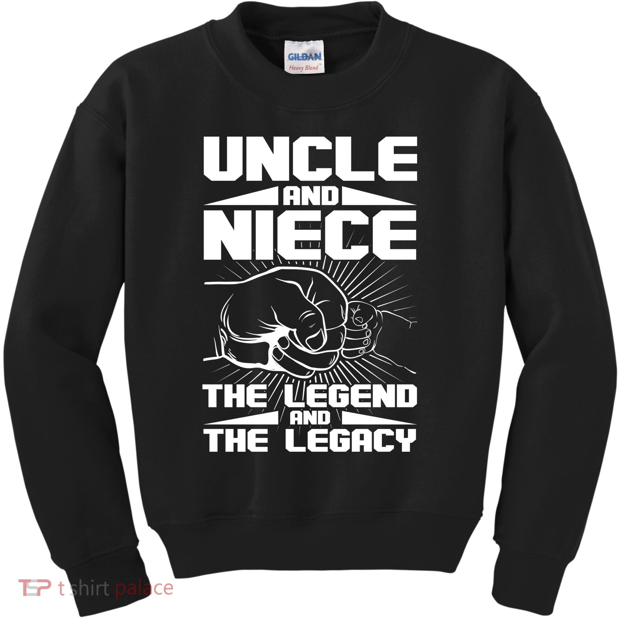 Cool Uncle And Niece The Legend And The Legacy Kids Sweatshirt