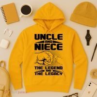 Cool Uncle And Niece The Legend And The Legacy Hoodie thumb 3
