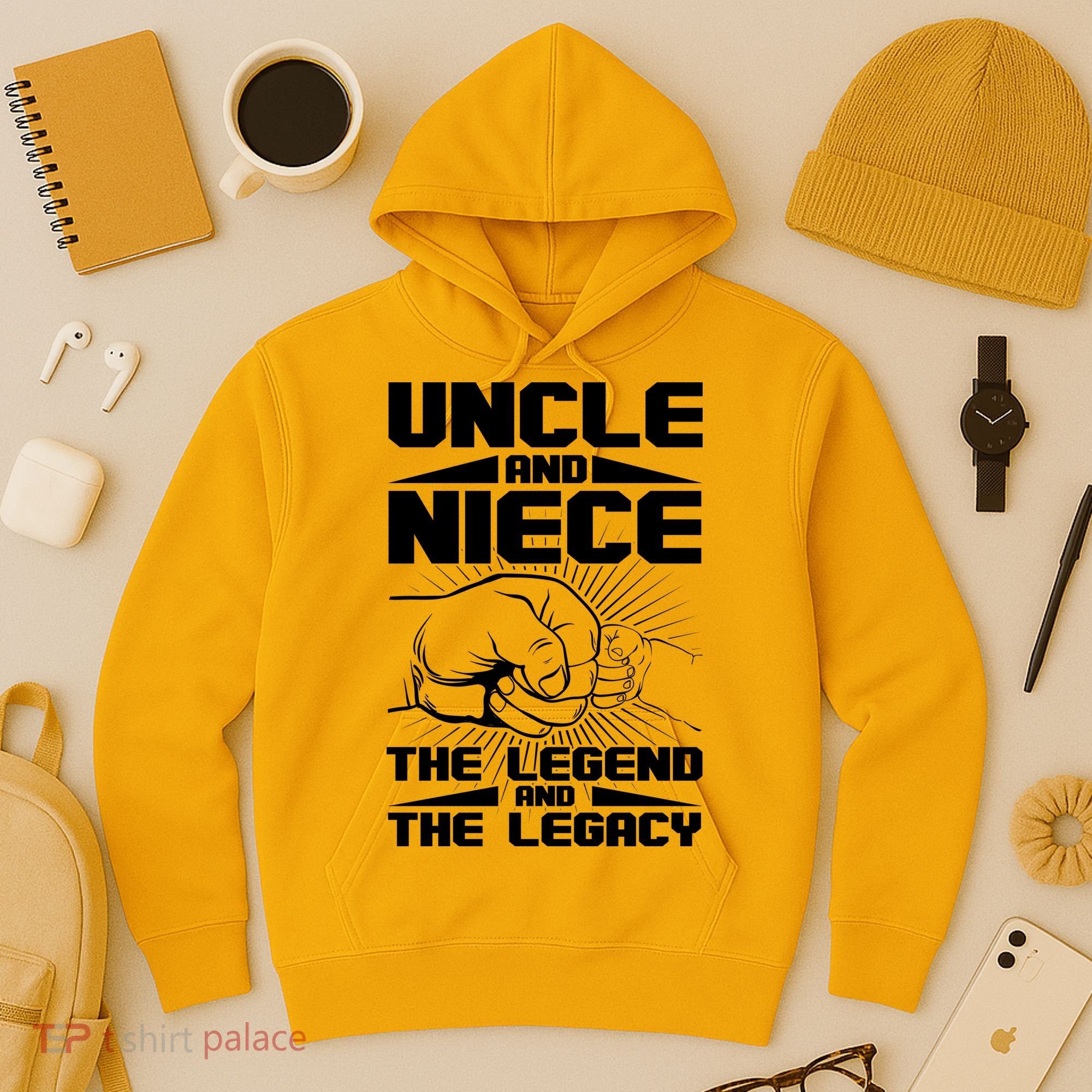 Cool Uncle And Niece The Legend And The Legacy Hoodie