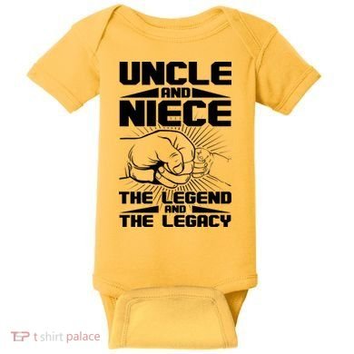 Cool Uncle And Niece The Legend And The Legacy Baby Bodysuit