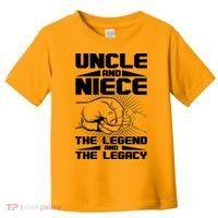 Cool Uncle And Niece The Legend And The Legacy Toddler T-Shirt thumb 0