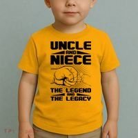 Cool Uncle And Niece The Legend And The Legacy Toddler T-Shirt thumb 2