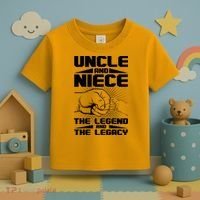 Cool Uncle And Niece The Legend And The Legacy Toddler T-Shirt thumb 3