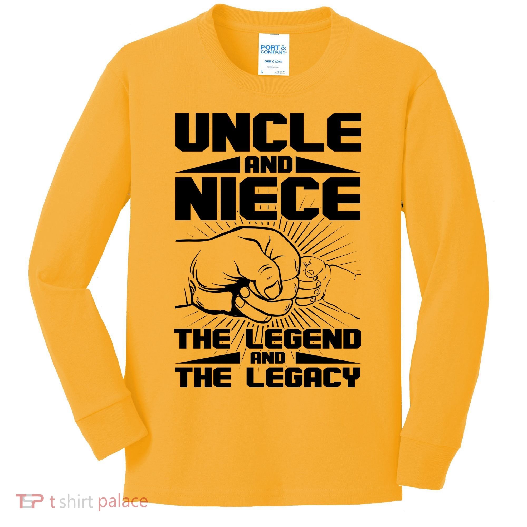 Cool Uncle And Niece The Legend And The Legacy Kids Long Sleeve Shirt