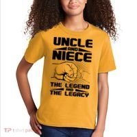 Cool Uncle And Niece The Legend And The Legacy Kids T-Shirt thumb 2