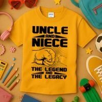 Cool Uncle And Niece The Legend And The Legacy Kids T-Shirt thumb 3
