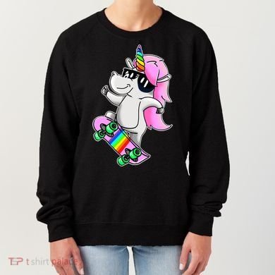 Cool Unicorn Skating Women's Sweatshirt