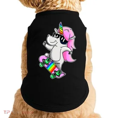 Cool Unicorn Skating Doggie Tank