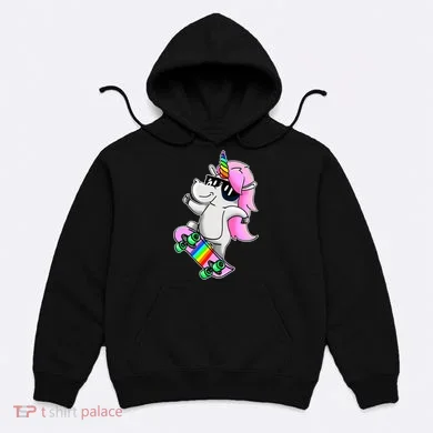 Cool Unicorn Skating Hoodie