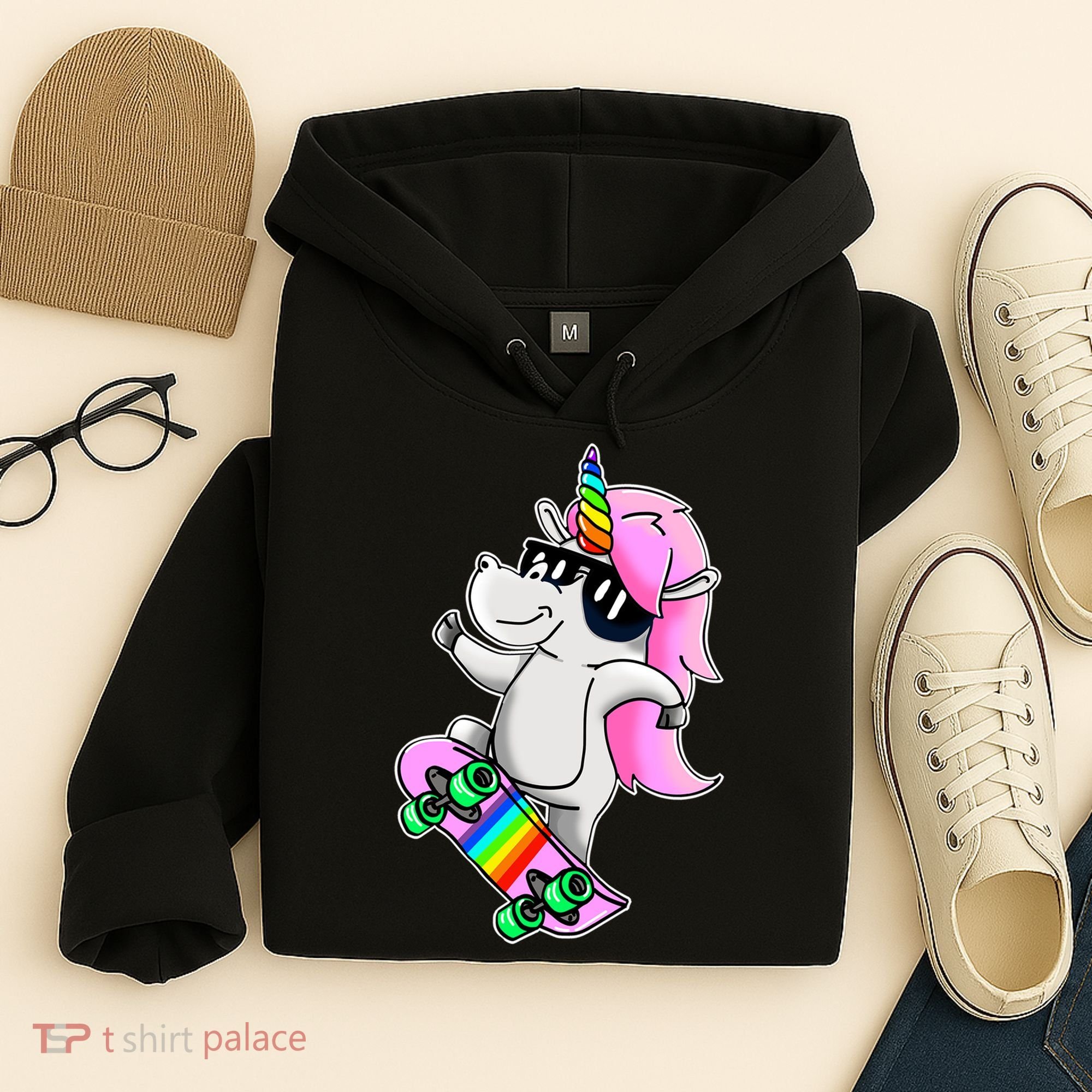 Cool Unicorn Skating Hoodie