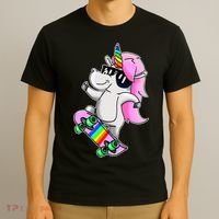 Cool Unicorn Skating T-Shirt thumb 3