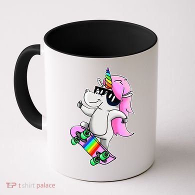 Cool Unicorn Skating Coffee Mug