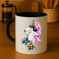 Cool Unicorn Skating Coffee Mug thumb 4