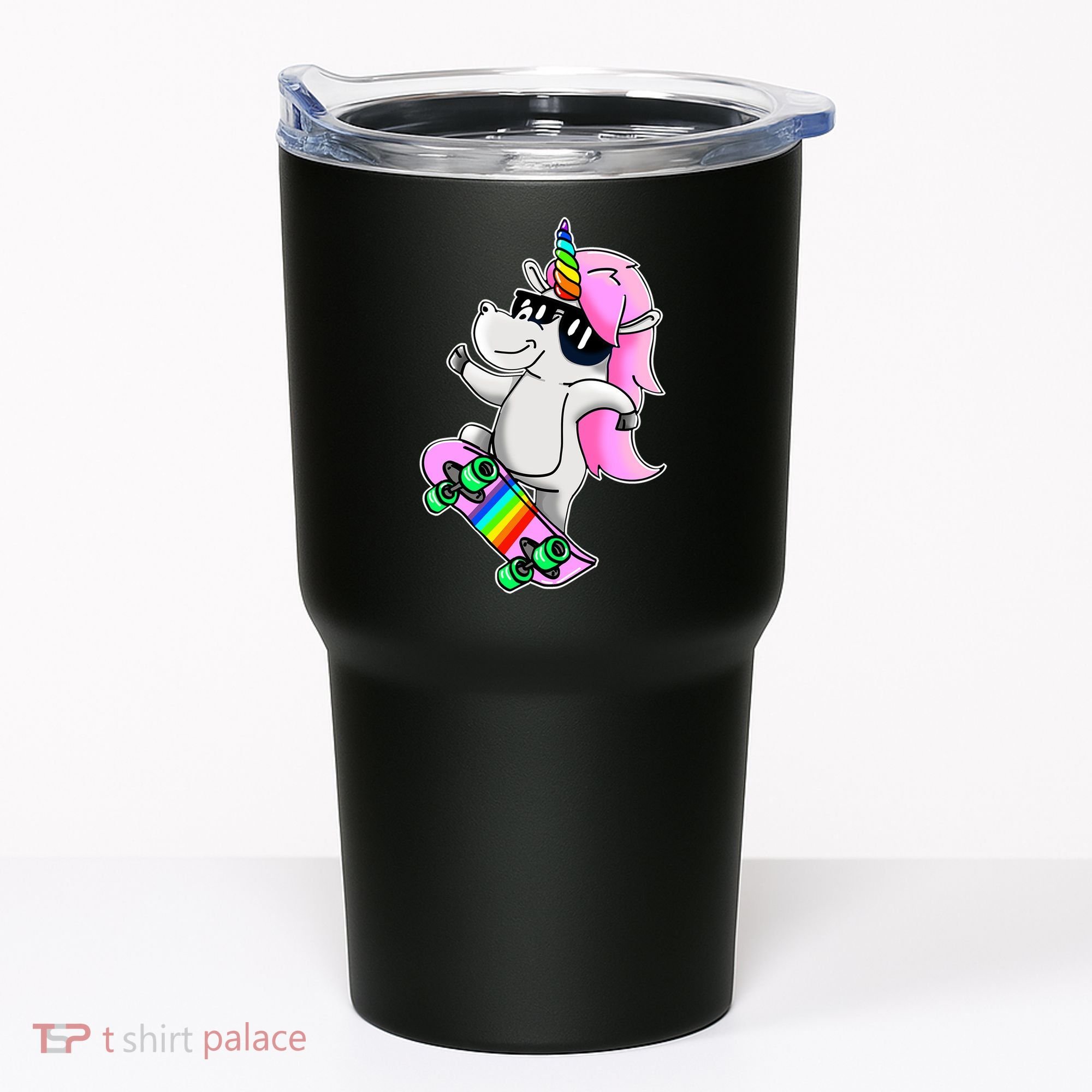 Cool Unicorn Skating Tumbler