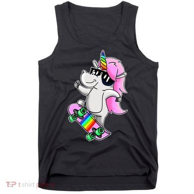 Cool Unicorn Skating Tank Top