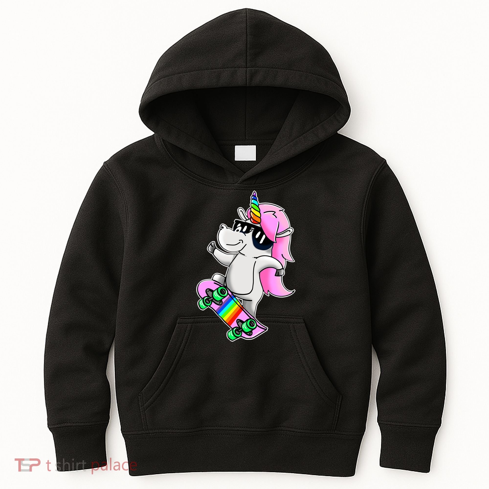 Cool Unicorn Skating Kids Hoodie