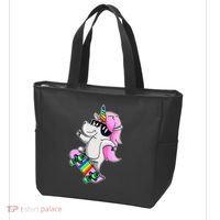 Cool Unicorn Skating Tote Bag thumb 3