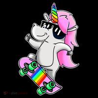 Cool Unicorn Skating Tote Bag thumb 4