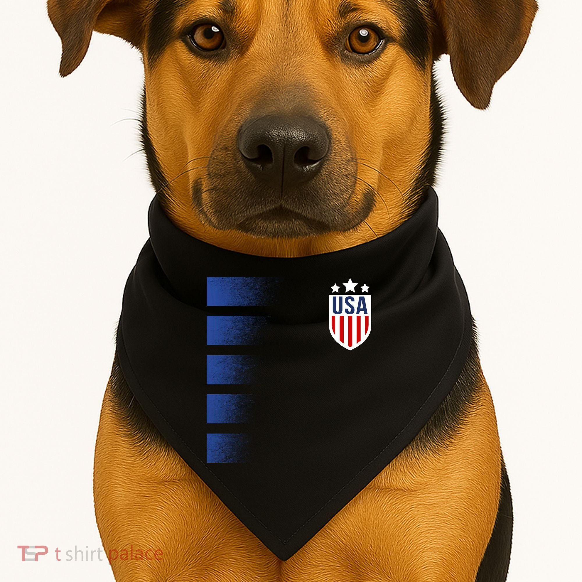 Cool USA Soccer USA-Made Doggie Bandana