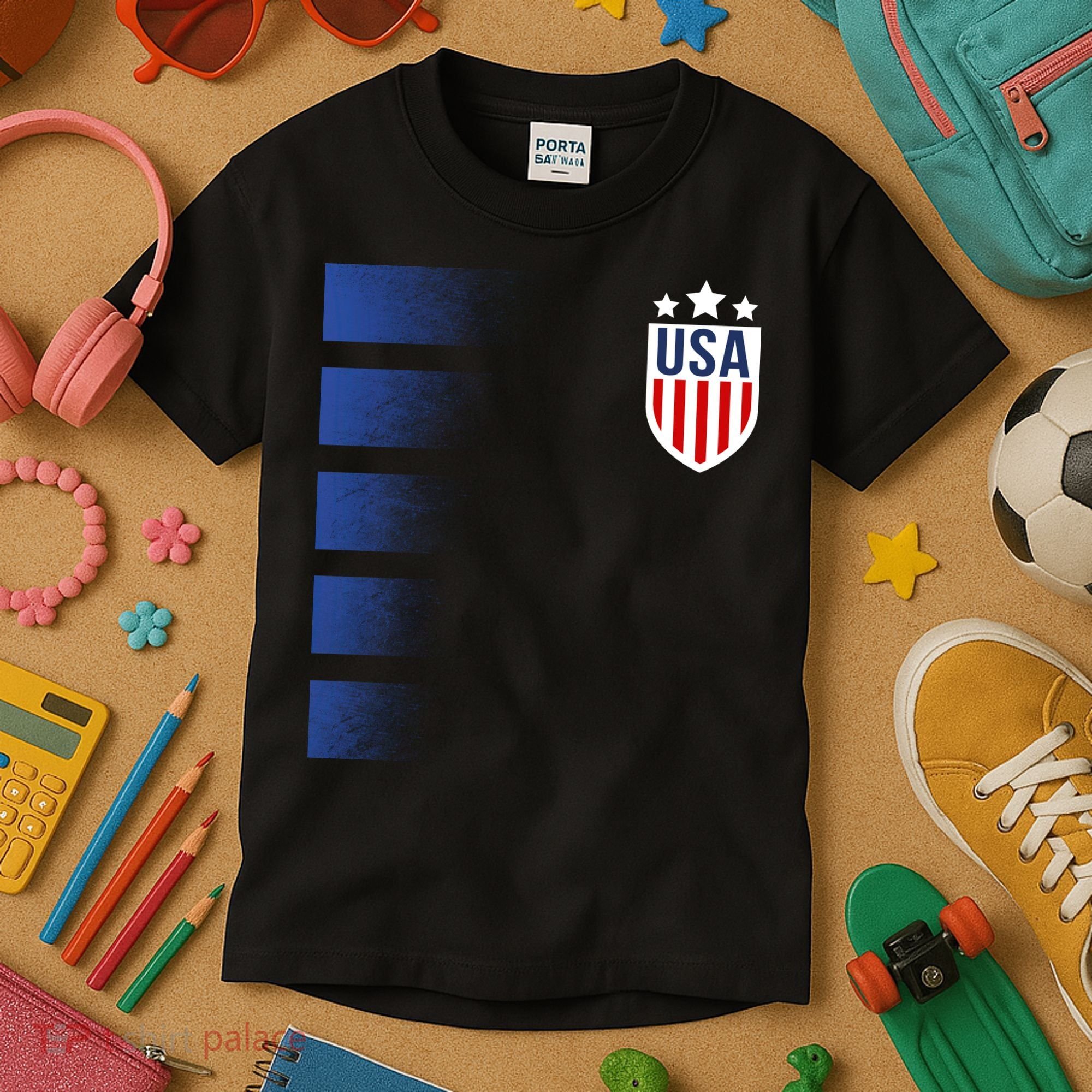 Cool USA Soccer Kids T-Shirt