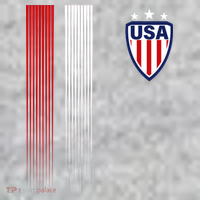 Cool USA Soccer Jersey Stripes The Baniff Cuffed Pom Beanie thumb 2