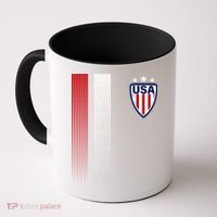 Cool USA Soccer Jersey Stripes Coffee Mug thumb 0