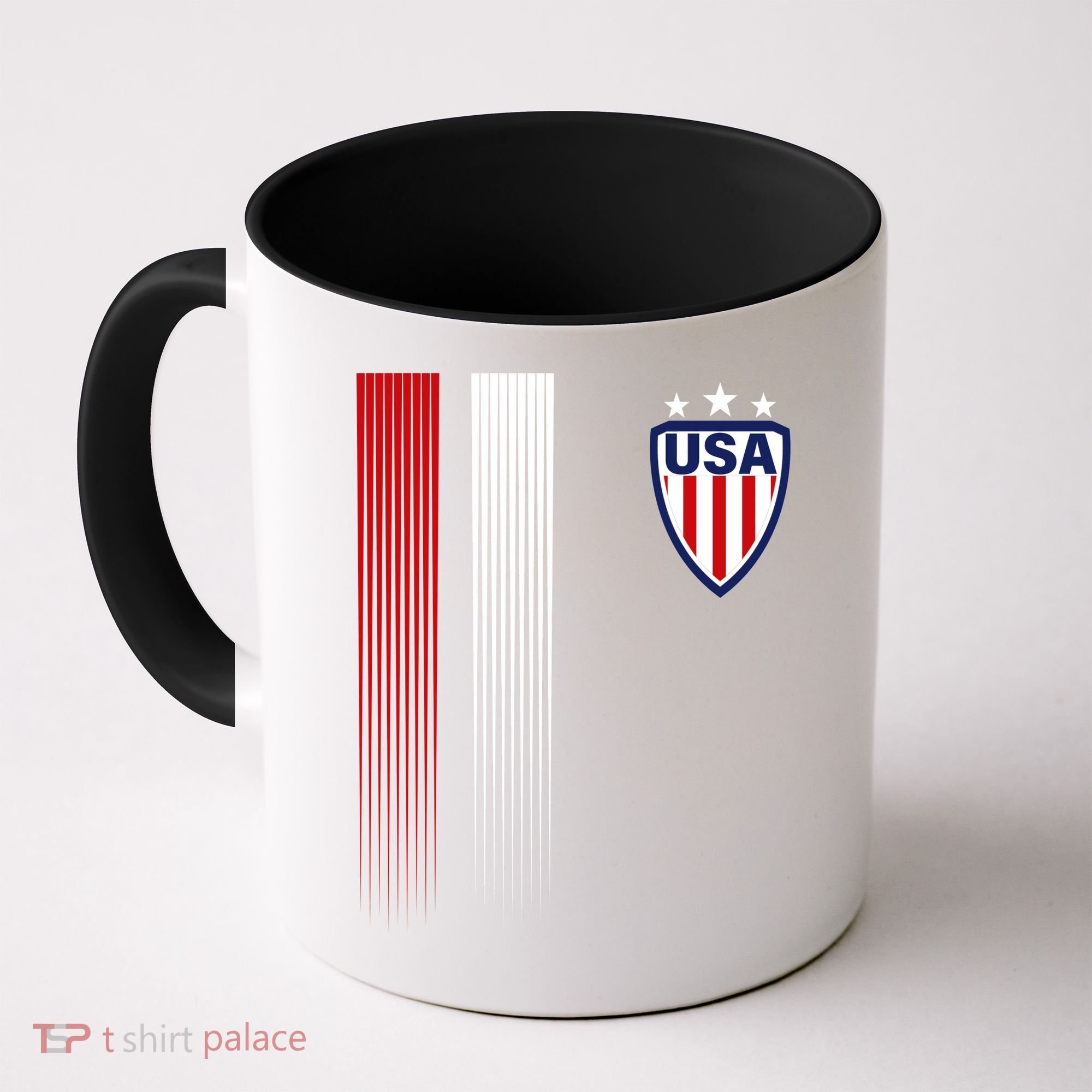 Cool USA Soccer Jersey Stripes Coffee Mug