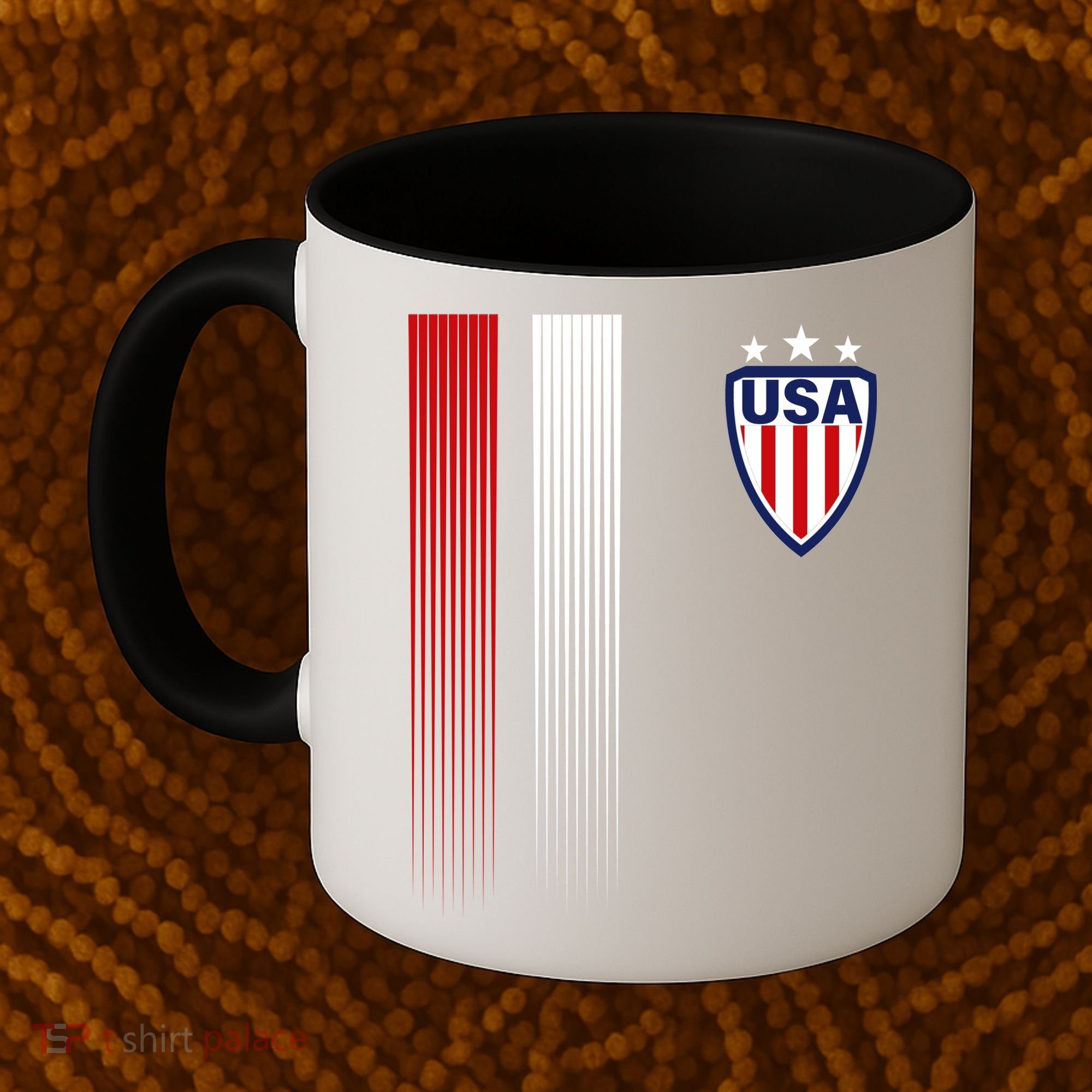 Cool USA Soccer Jersey Stripes Coffee Mug